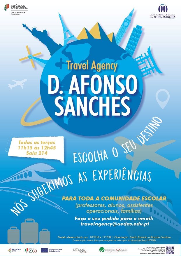 Já abriu a AEDAS Travel Agency!
